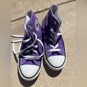 Converse Kids Purple High-Top Sneakers
